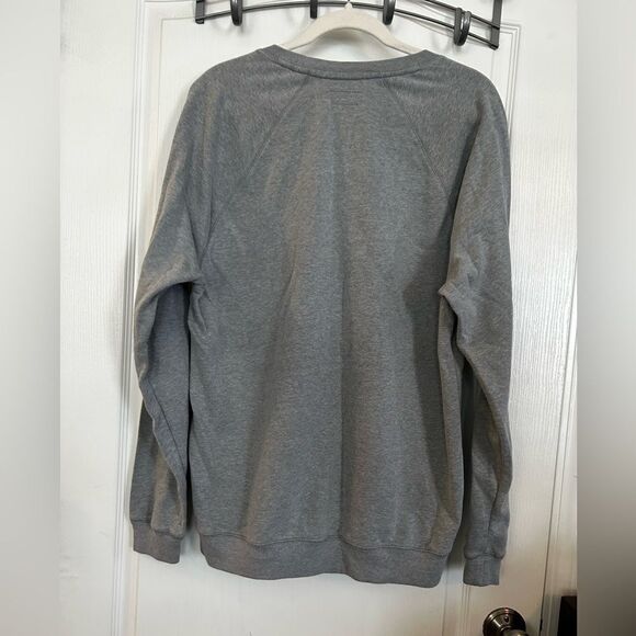 Polo Ralph Lauren Raglan Grey Crewneck Regular Fit Mens Sleepwear Sweatshirt L - Picture 2 of 11